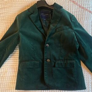 Janie and Jack Forest Green Velvet Blazer